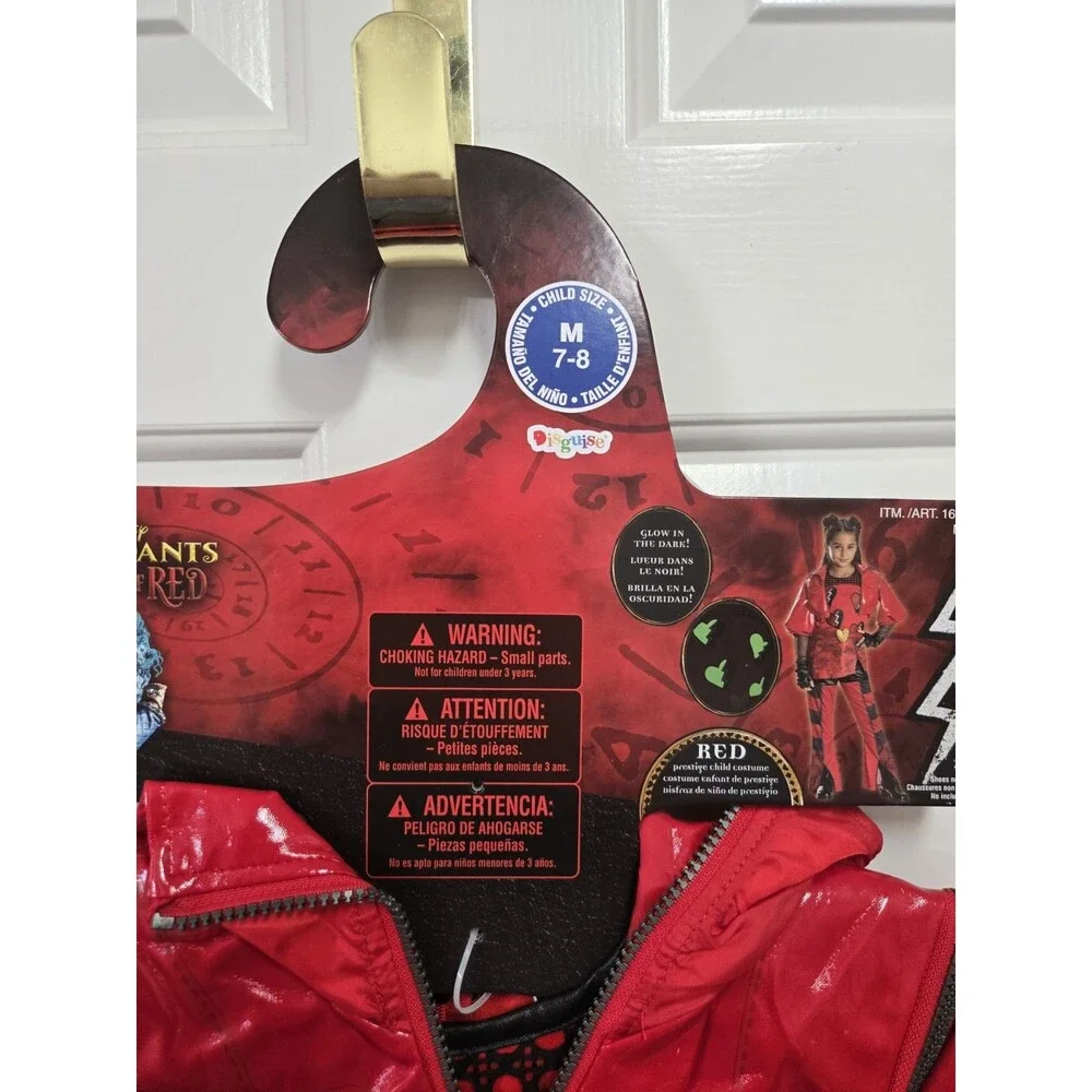 Disguise Girls' Disney's Descendants Rise of Red Deluxe Red Costume 7-8